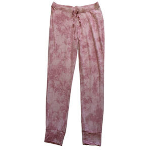 Rachel Zoe Pink Tie Dyed Soft Joggers, Size L